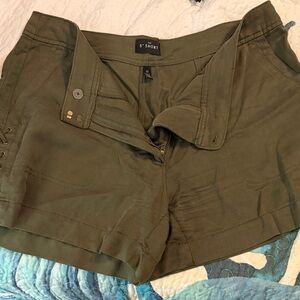 White House black market Olive Green Women's Shorts